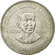 Moneta, Filippine, Peso, 1964, SPL-, Argento, KM:194