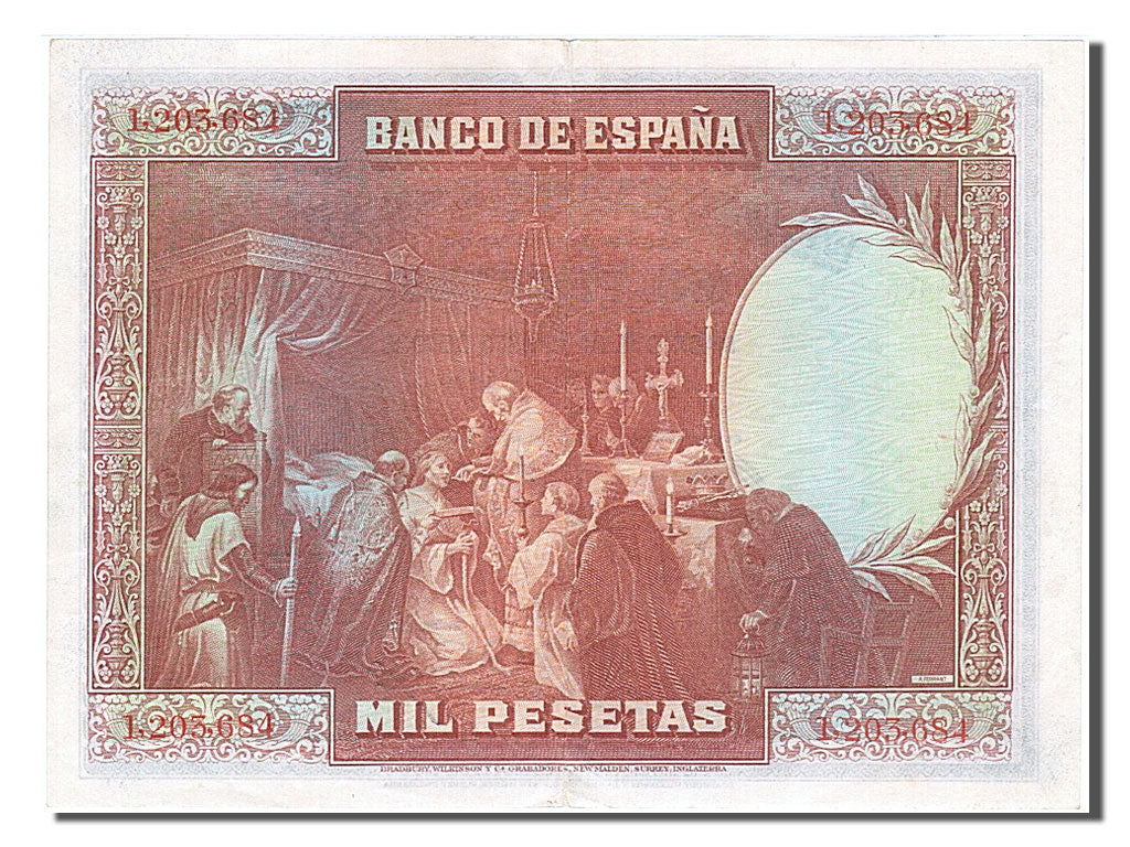 Spain, 1000 Pesetas, 1928, KM #78a, 1928-08-15, UNC(60-62), 1203684
