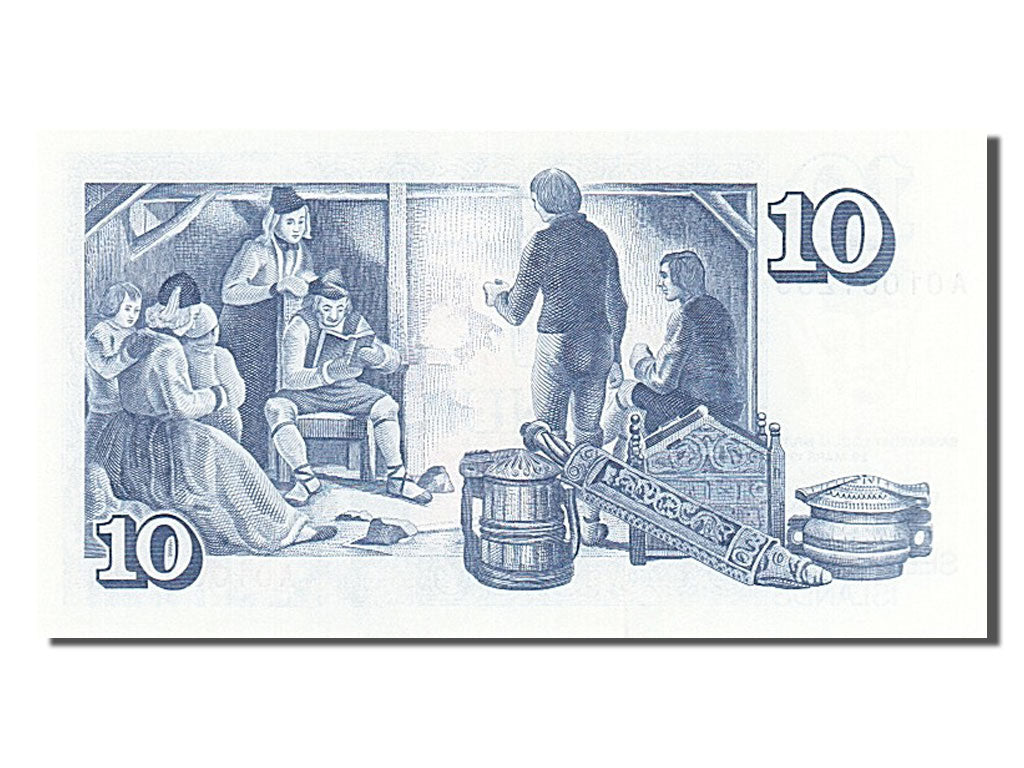 Iceland, 10 Krónur, 1981, KM #48a, UNC(65-70), A01001285