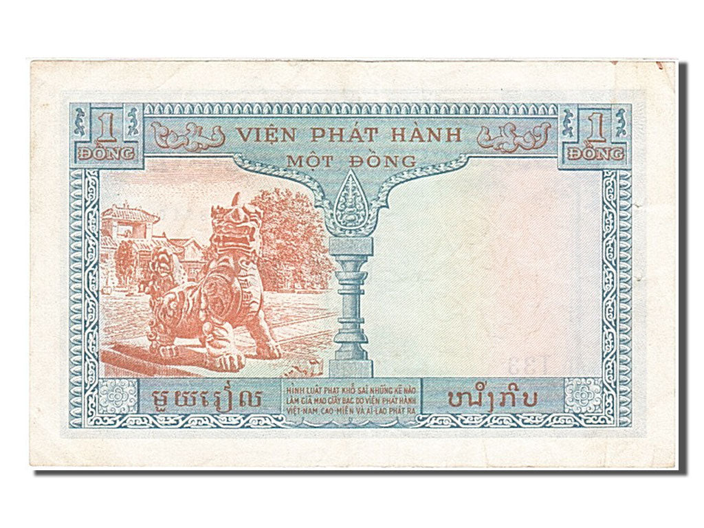 Indochine, 1 Piastre, type Emission des états du Cambodge du Laos et du Vietnam