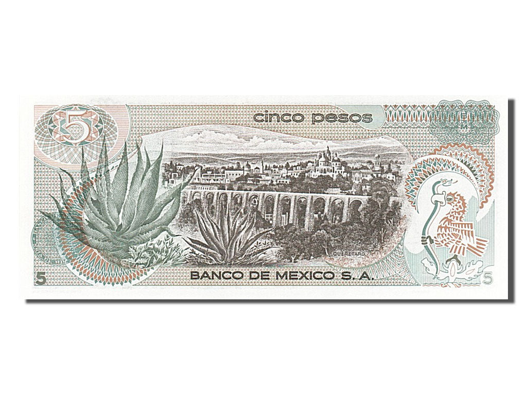 Banknote, Mexico, 5 Pesos, 1972, 1972-06-27, UNC(65-70)