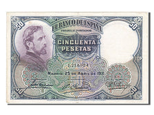 Banknote, Spain, 50 Pesetas, 1931, 1931-04-25, AU(50-53)