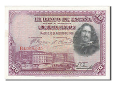 Spain, 50 Pesetas, 1928, KM #75b, 1928-08-15, UNC(63), B4068525