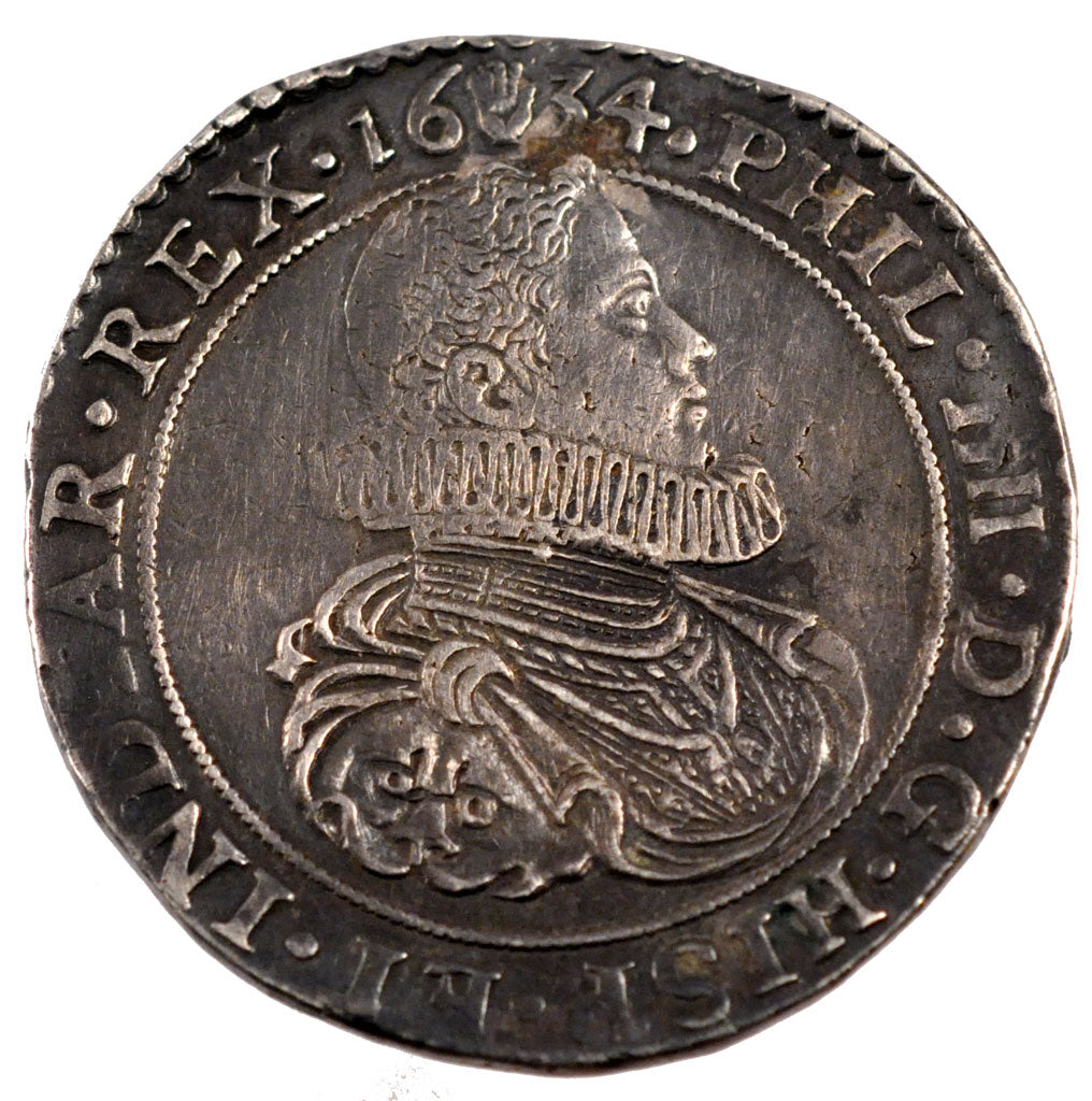 Belgium, Ducaton, 1634, Anvers, KM #56.1, EF(40-45), Silver, 32.24