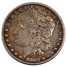 UNITED STATES, Morgan Dollar, Dollar, 1882, U.S. Mint, KM #110, EF(40-45),...