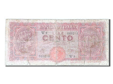 Italy, 100 Lire, 1944, KM #75a, 1944-12-10, VG(8-10), W9 060218