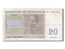 Belgium, 20 Francs, 1956, 1956-04-03, VF(30-35)