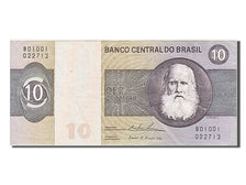 Banknote, Brazil, 10 Cruzeiros, 1974, EF(40-45)