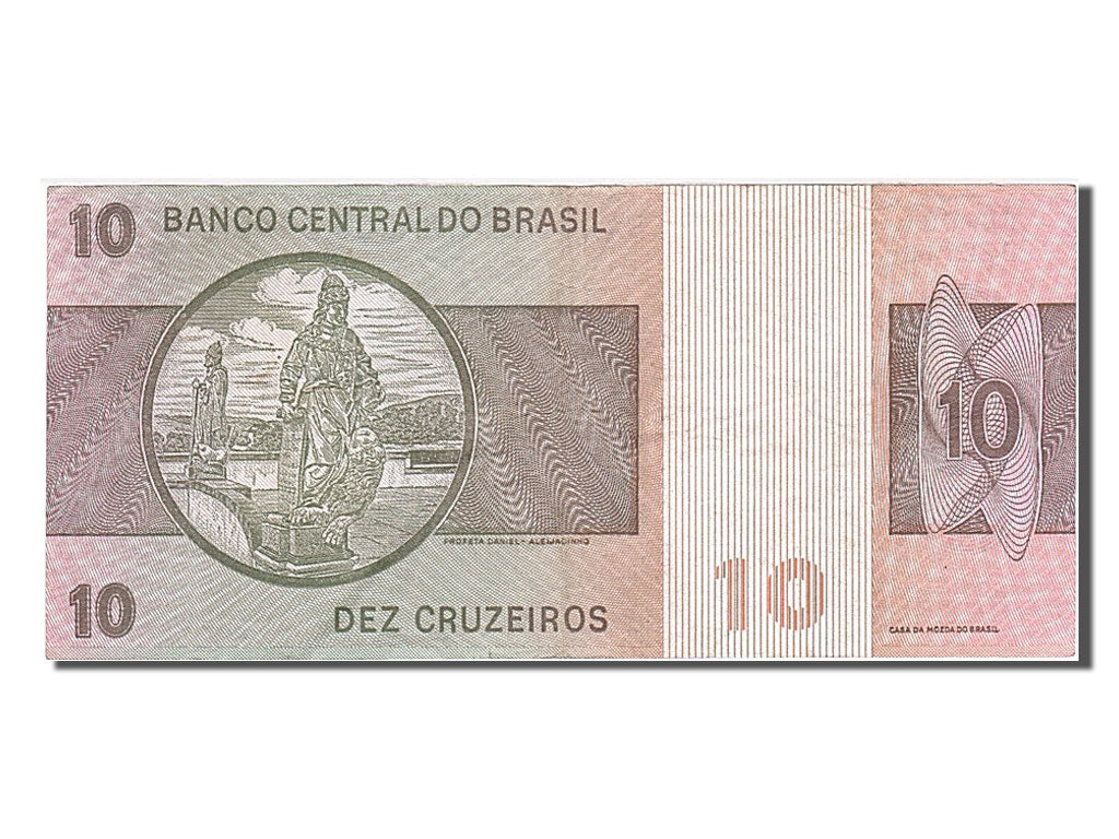 Banknote, Brazil, 10 Cruzeiros, 1974, EF(40-45)