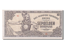 Indonesia, 10 Roepiah, 1943, KM #S515, AU(55-58), SL