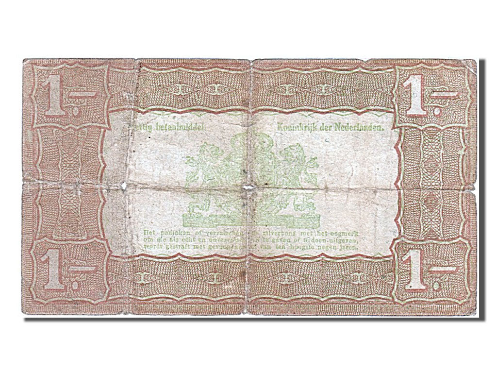 Banknote, Netherlands, 1 Gulden, 1938, 1938-10-01, VF(20-25)