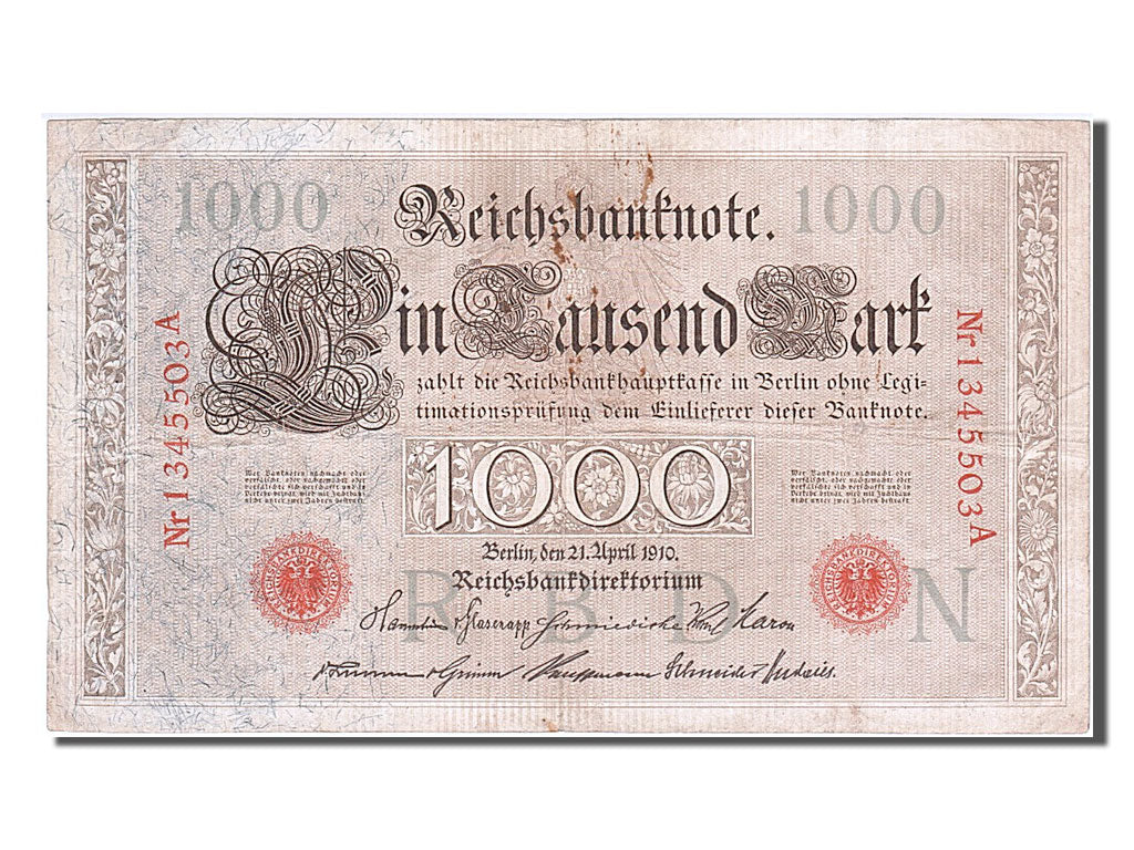 Banknote, Germany, 1000 Mark, 1910, 1910-04-21, EF(40-45)
