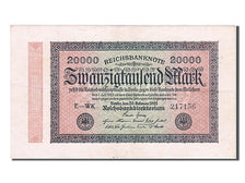 Banknote, Germany, 20,000 Mark, 1923, 1923-02-20, AU(50-53)