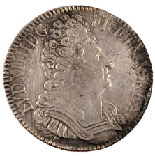 FRANCE, Écu aux 3 couronnes, ECU, 1709, Reims, KM #386.16, EF(40-45), Silver, ..