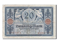 Banknote, Germany, 20 Mark, 1915, 1915-11-04, VF(30-35)