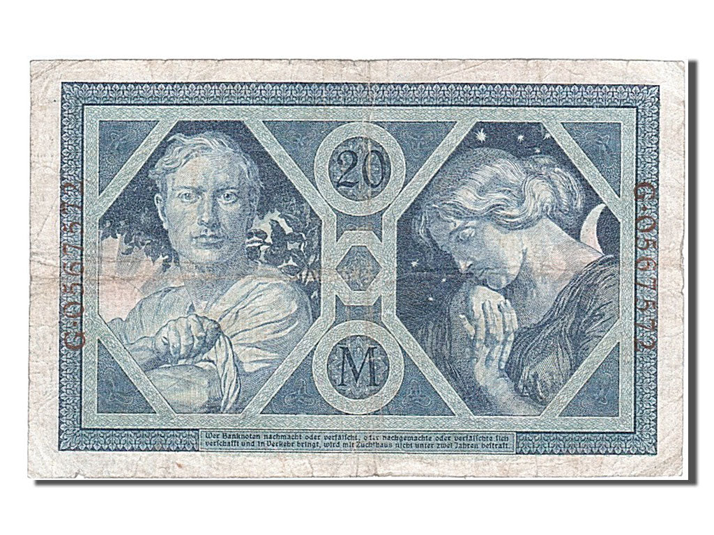 Banknote, Germany, 20 Mark, 1915, 1915-11-04, VF(30-35)