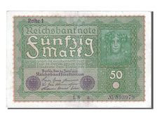 Banknote, Germany, 50 Mark, 1919, 1919-06-24, AU(55-58)
