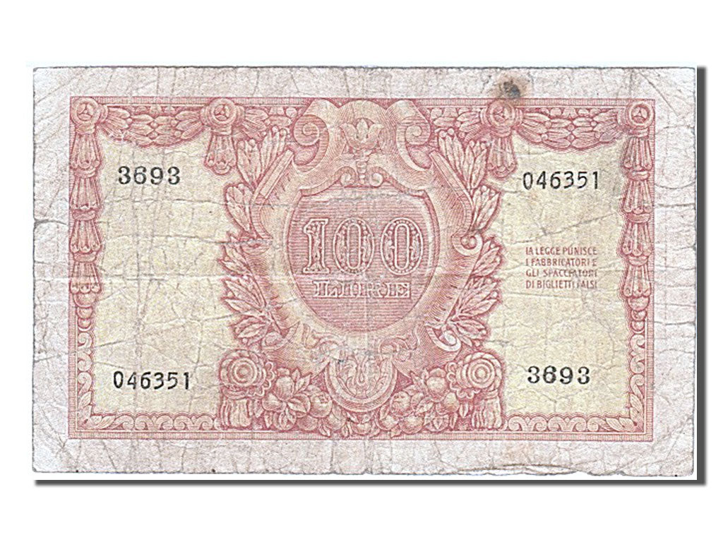 Italie, 100 Lire, type 1951