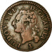 Moneda, Francia, Louis XVI, Liard, Liard, 1791, Nantes, MBC, Cobre, Gadoury:348