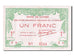 French Oceania, 1 Franc, 1943, KM #11a, AU(55-58), F4 0264