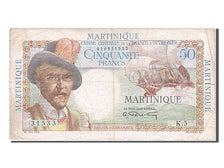 Martinique, 50 Francs, 1947, KM #30a, VF(30-35), 31533
