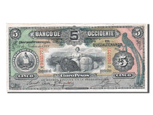 Guatemala, 5 Pesos, 1911, KM #S176b, 1911-11-20, AU(55-58), 1655777