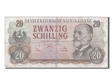 Austria, 20 Schilling, 1956, KM #136a, 1956-07-02, VF(30-35), CA 645458