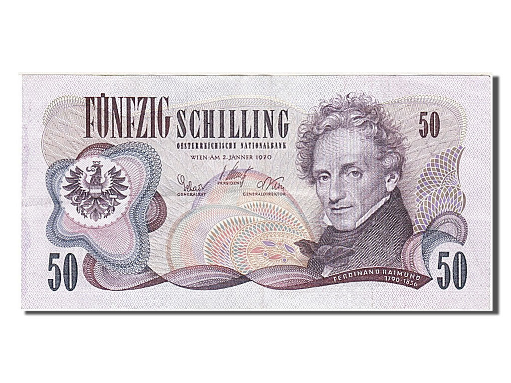 Banknote, Austria, 50 Schilling, 1970, 1970-01-02, EF(40-45)