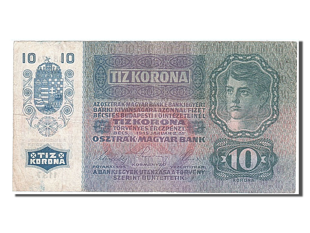 Austria, 10 Kronen, 1915, KM #51a, 1915-01-02, EF(40-45), 866710