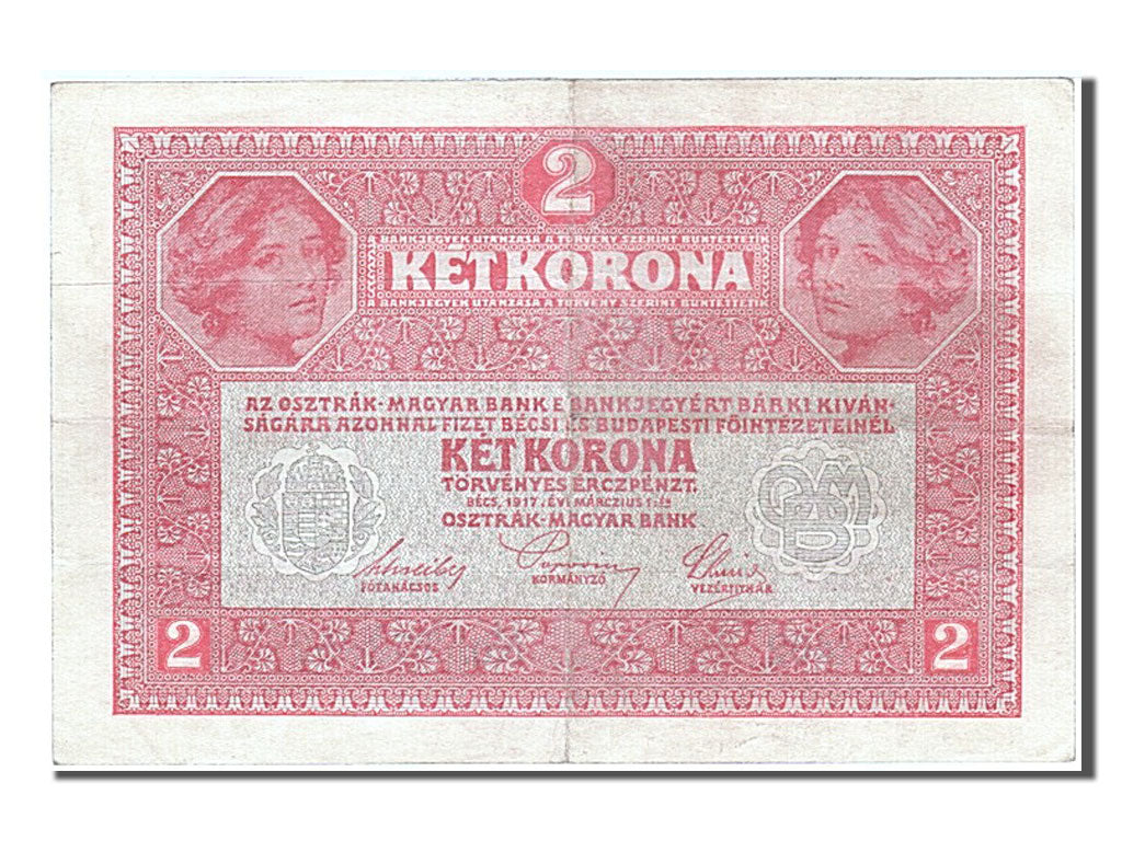 Austria, 2 Kronen, 1917, KM #50, 1917-03-01, AU(50-53), 773852