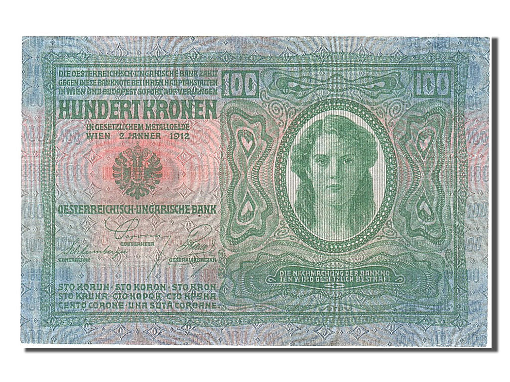 Austria, 100 Kronen, 1912, KM #12, 1912-01-02, UNC(60-62), 1742 07196