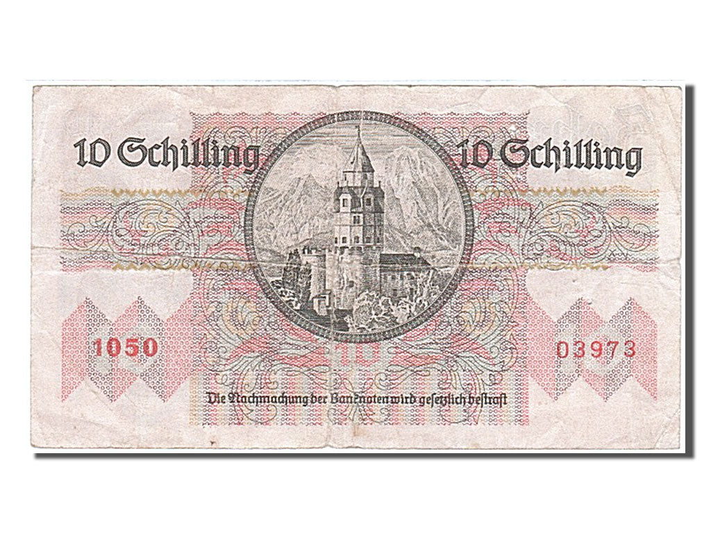 Austria, 10 Schilling, 1946, KM #122, 1946-02-02, VF(30-35), 1050 03973