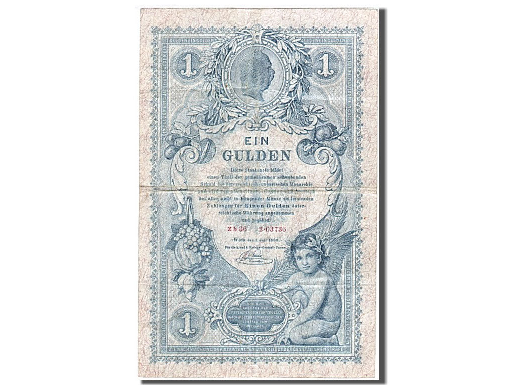 Austria, 1 Gulden, 1888, 1888-07-01, BB