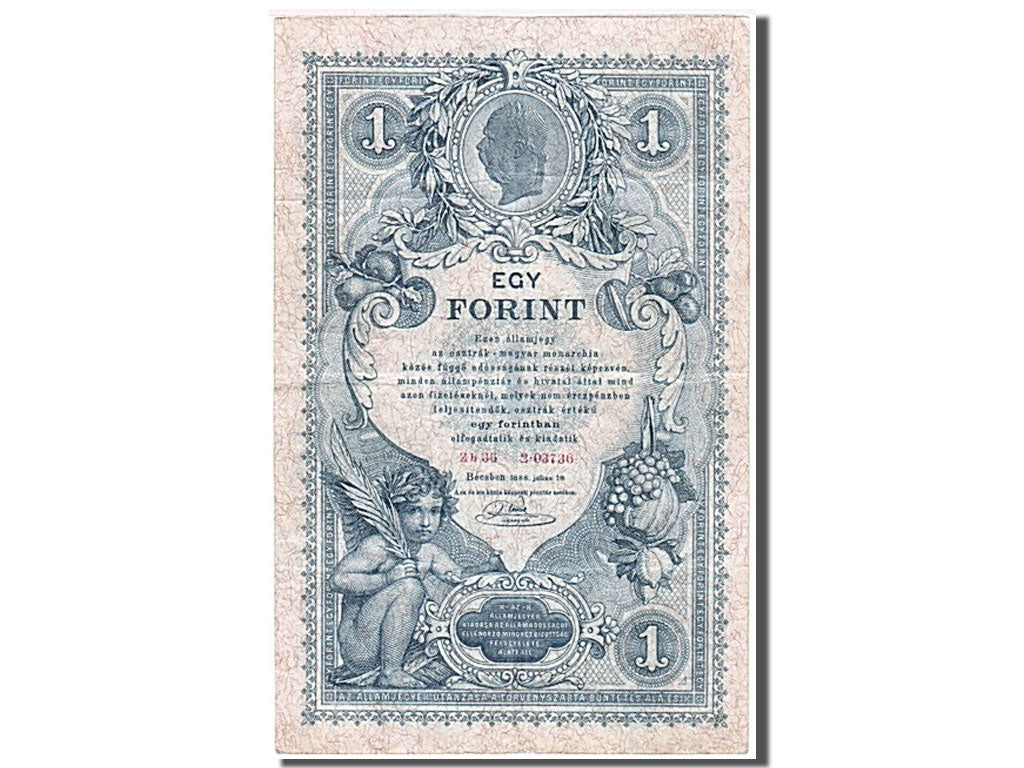 Austria, 1 Gulden, 1888, 1888-07-01, BB