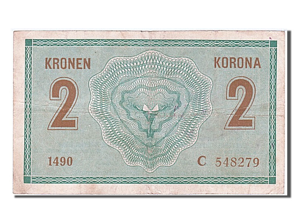 Austria, 2 Kronen, 1914, KM #17b, 1914-08-05, EF(40-45), C 548279