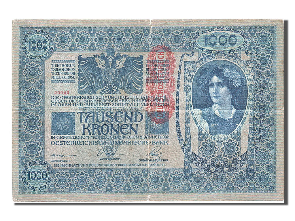 Banknote, Austria, 1000 Kronen, 1902, 1902-01-02, VF(30-35)
