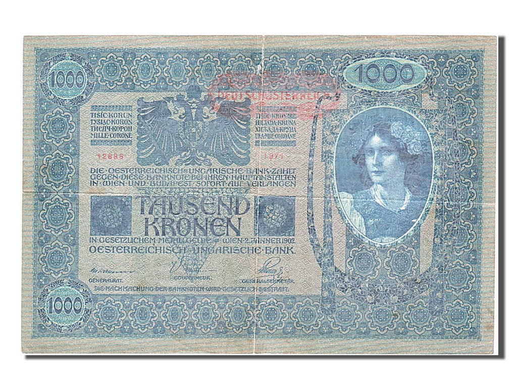 Banknote, Austria, 1000 Kronen, 1902, 1902-01-02, EF(40-45)