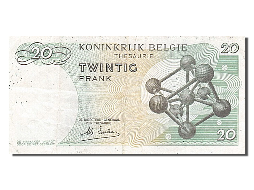 Banknote, Belgium, 20 Francs, 1964, 1964-06-15, VF(30-35)