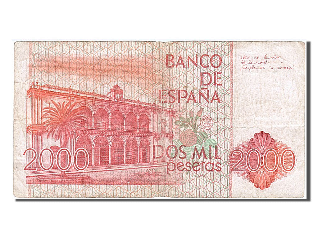 Banknote, Spain, 2000 Pesetas, 1980, 1980-07-22, VF(30-35)