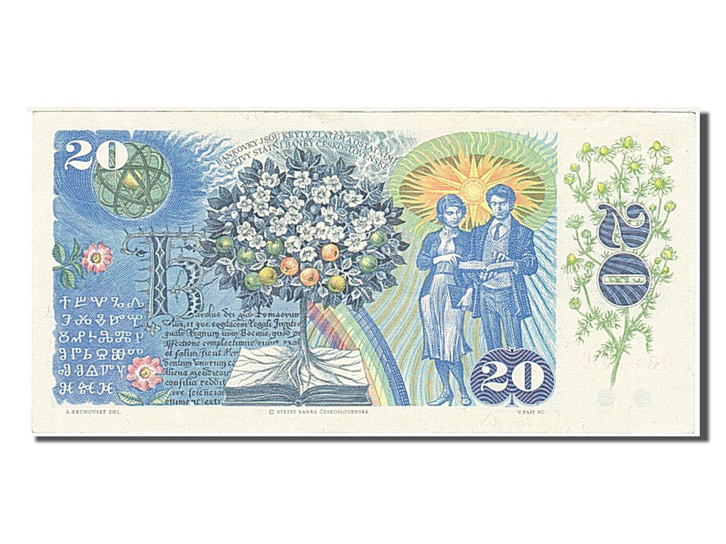 Czechoslovakia, 20 Korun, 1988, KM #95, UNC(63), H57 045372