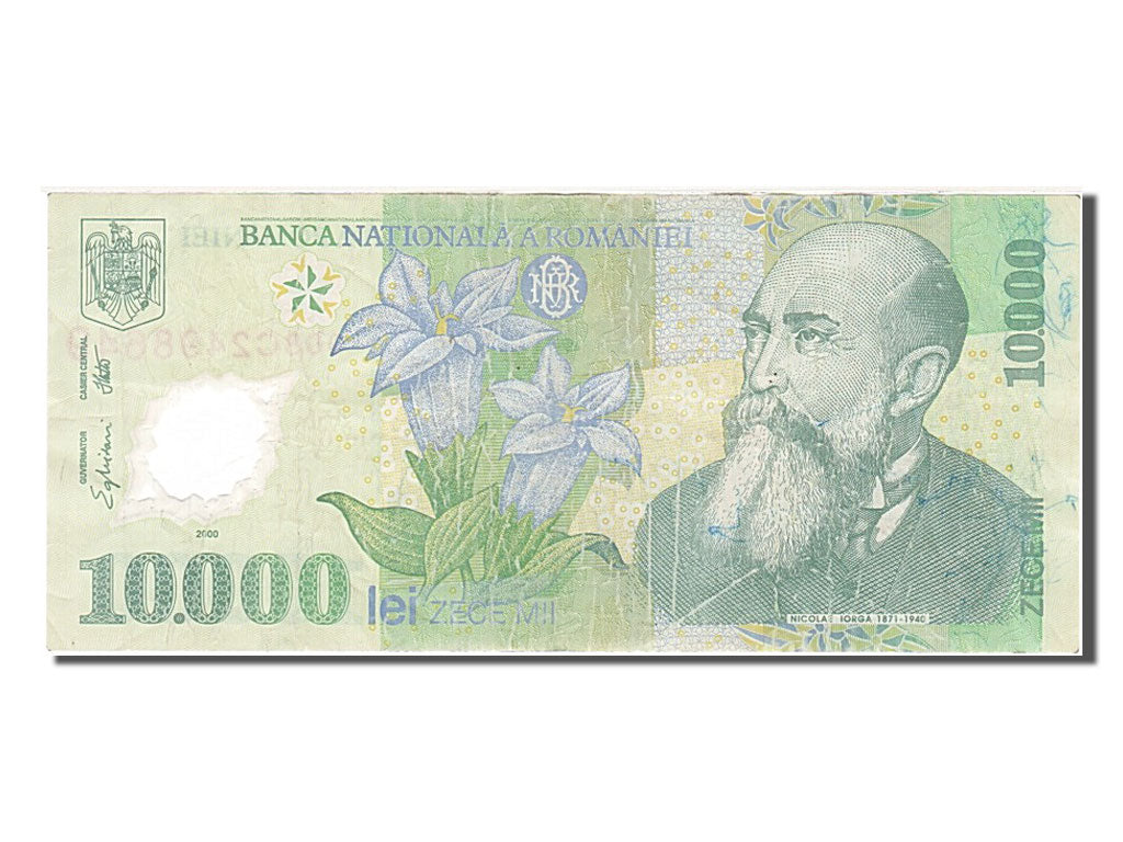 Banknot, Rumunia, 10,000 Lei, 2000, VG(8-10)