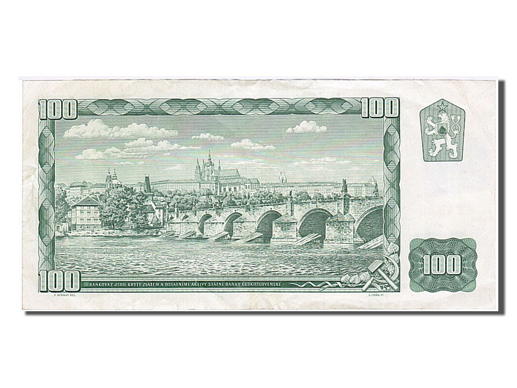 Czechoslovakia, 100 Korun, 1961, KM #91c, EF(40-45), 124330