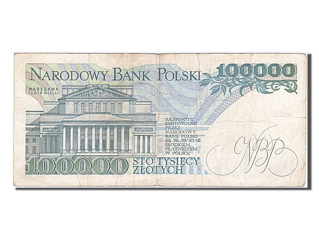 Pologne, 100 000 Zlotych, type Stanislaw Moniuszko