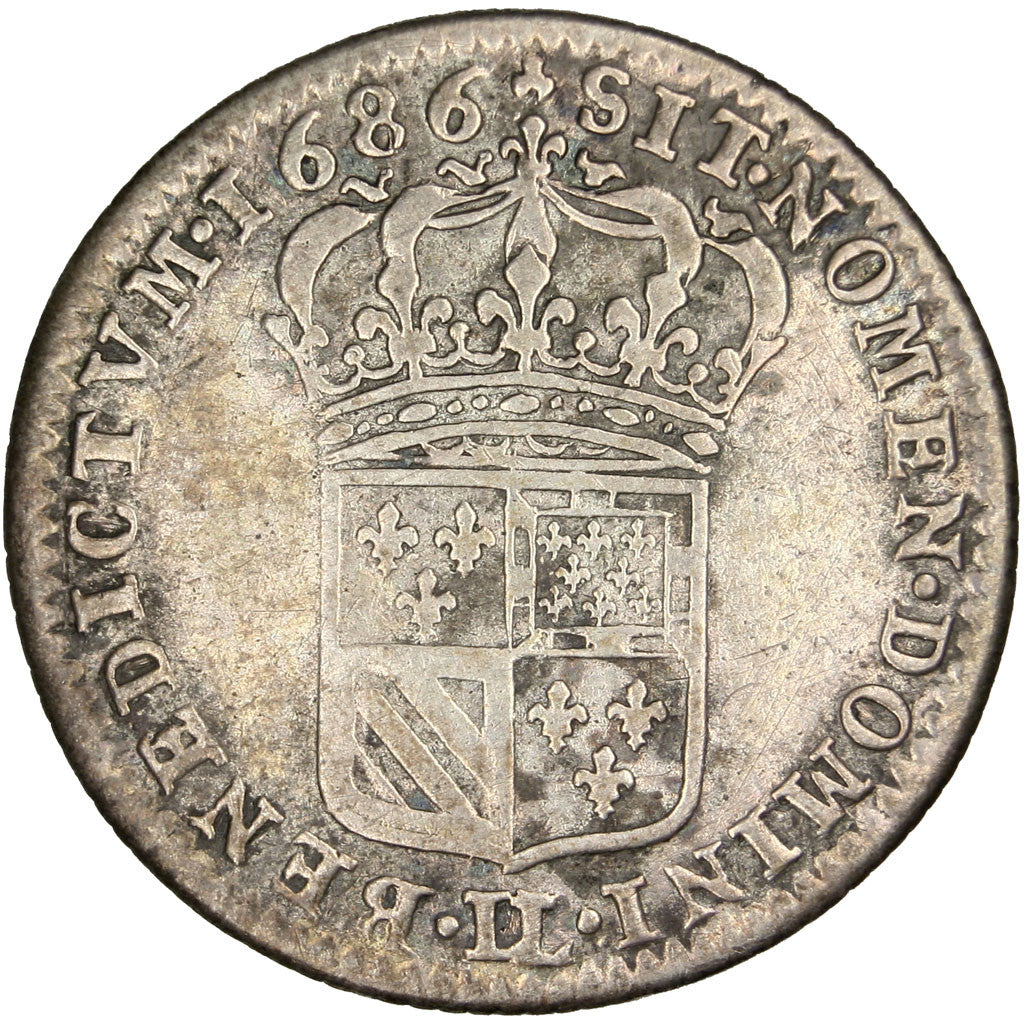 Louis XIV, 1/8 Ecu de Flandre