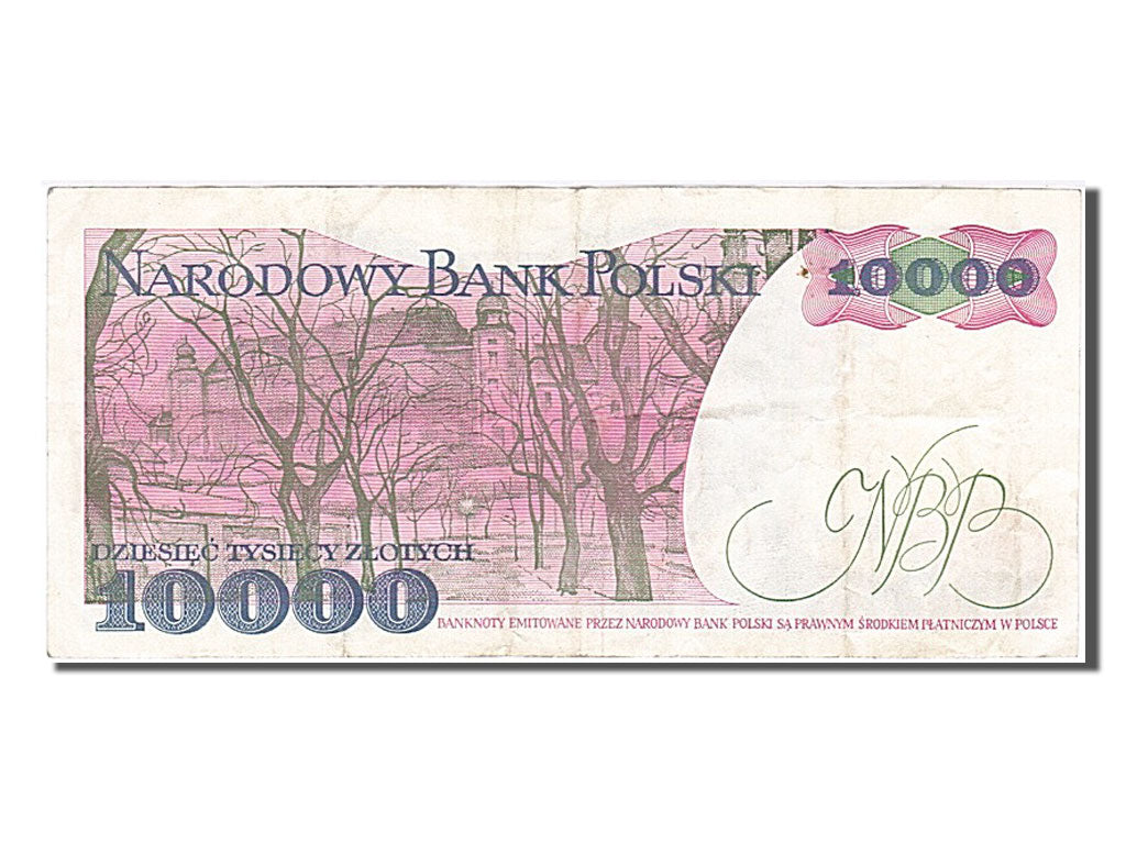 Billet, Pologne, 10,000 Zlotych, 1988, 1988-12-01, TB