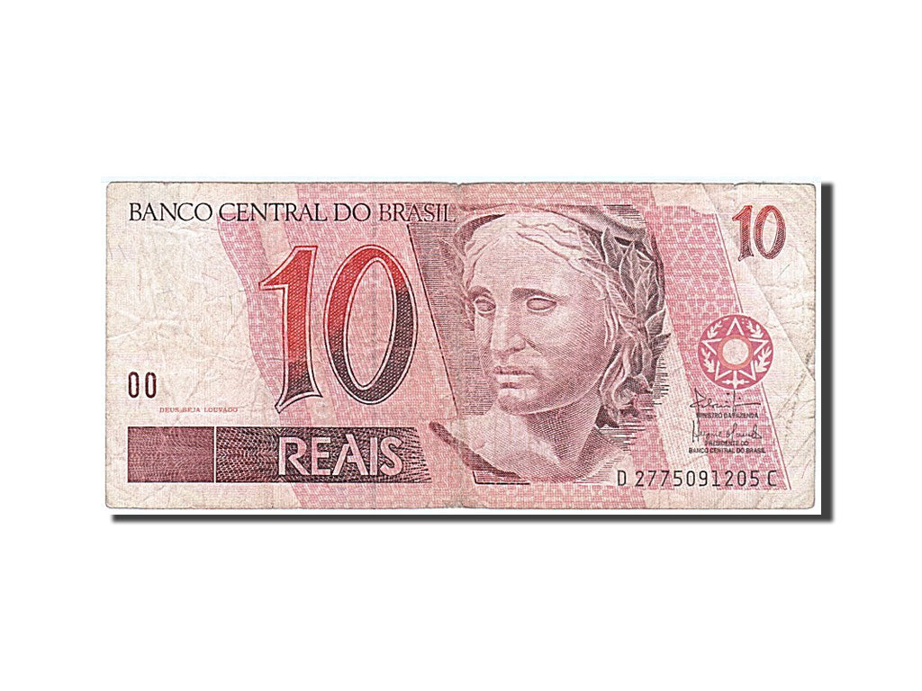 Brasile, 10 Reais, 1994, B+