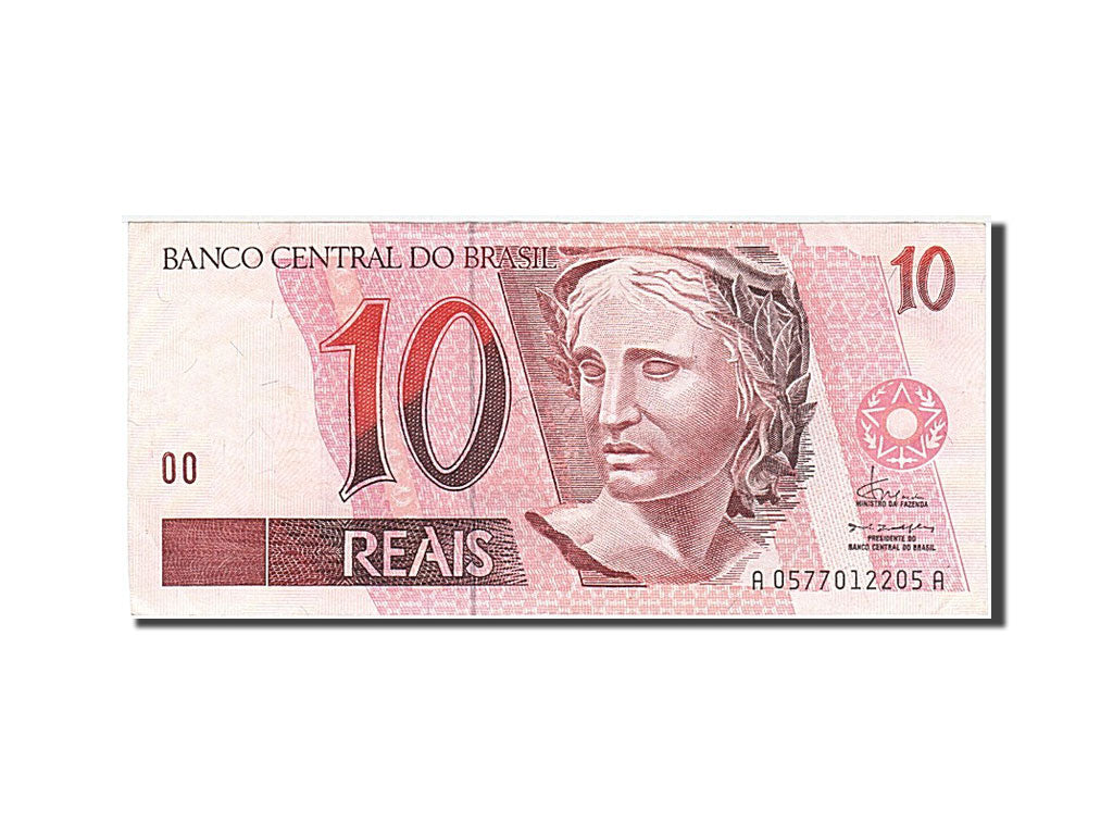 Brazil, 10 Reais, 1994, KM #245a, AU(55-58), A 0577012205 A
