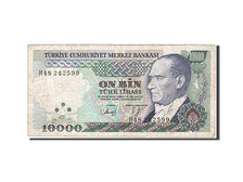 Turkey, 10,000 Lira, 1982, KM #199, VF(20-25), H48 242599