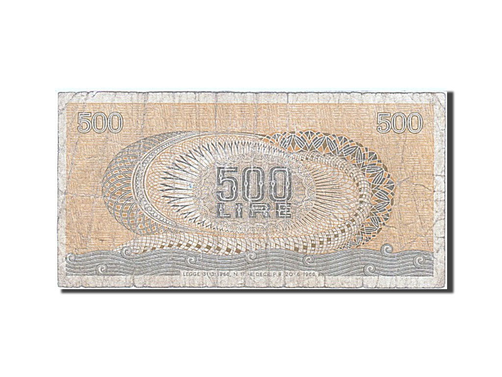 Banknote, Italy, 500 Lire, 1967, 1967-10-20, VG(8-10)