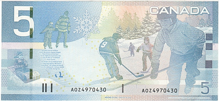 Canada, 5 Dollars, 2006, KM #101Aa, UNC(65-70), AOZ4970430